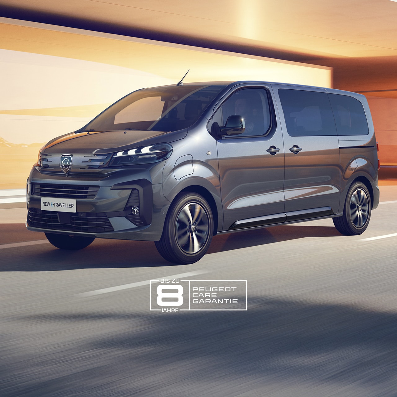 New PEUGEOT E-TRAVELLER front view